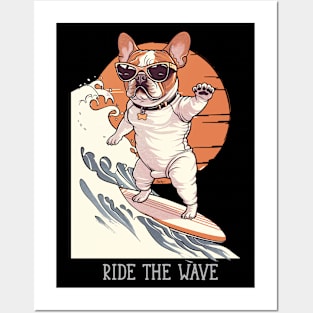 Dog Surfing 7701 Posters and Art